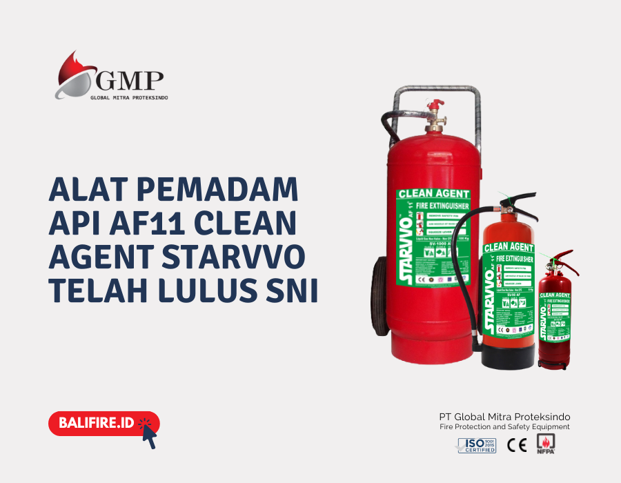 Alat Pemadam Api AF11 Clean Agent STARVVO Telah Lulus SNI