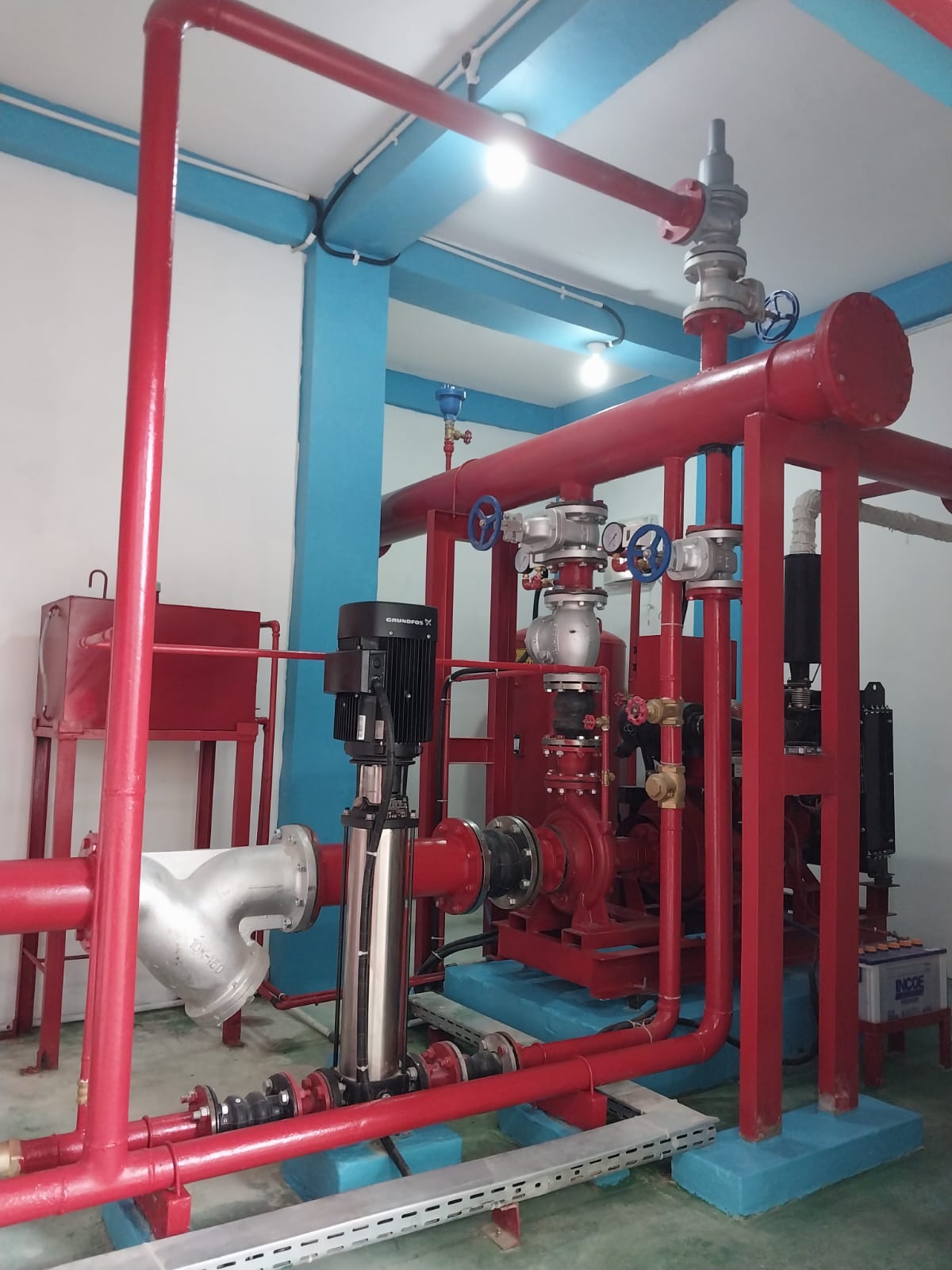 instalasi fire hydrant system