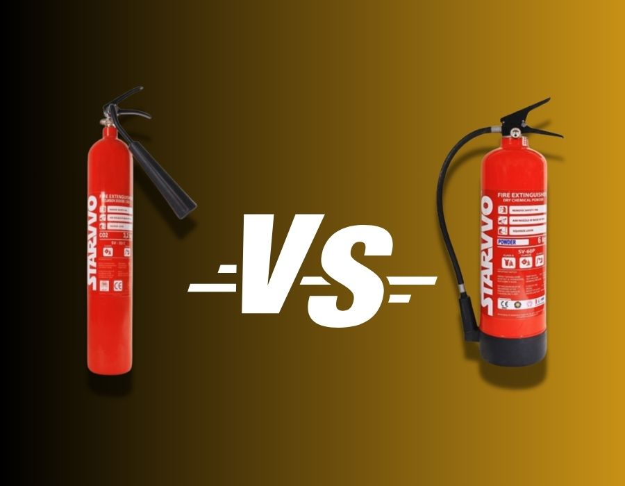 perbedaan alat pemadam api ringan co2 dengan powder